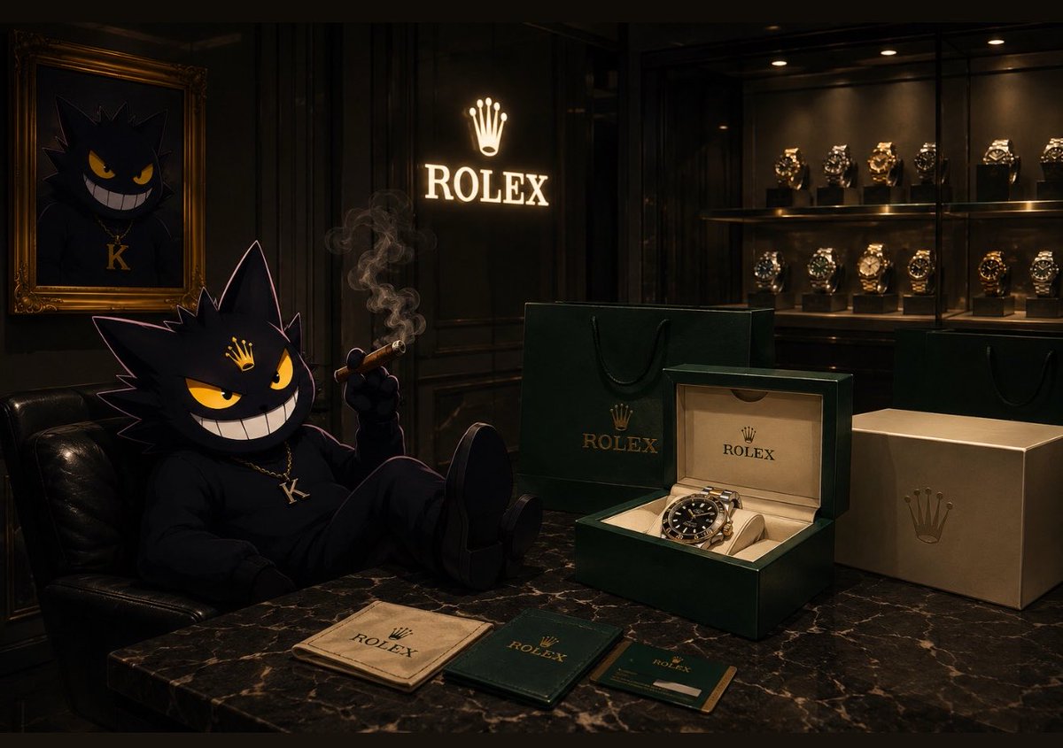 Kurozsolna's tweet photo. Today we dream of Rolex. Tomorrow, $KURO makes Rolex look like pocket change. 👑⌚🚀  

#pumpfun #solana https://t.co/1jrFMbFi0M