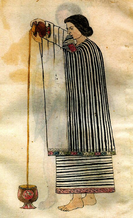 acervosiberia's tweet photo. ❁ Uma mulher asteca espumando cacau ao despejar o conteúdo de um recipiente para outro.

Obra: Ilustração pertencente ao fólio 3-r do Códice Tudela, um manuscrito pictórico colonial do século XVI.

O documento encontra-se atualmente no Museu da América, em Madrid, na Espanha. https://t.co/epJwo2vd5t