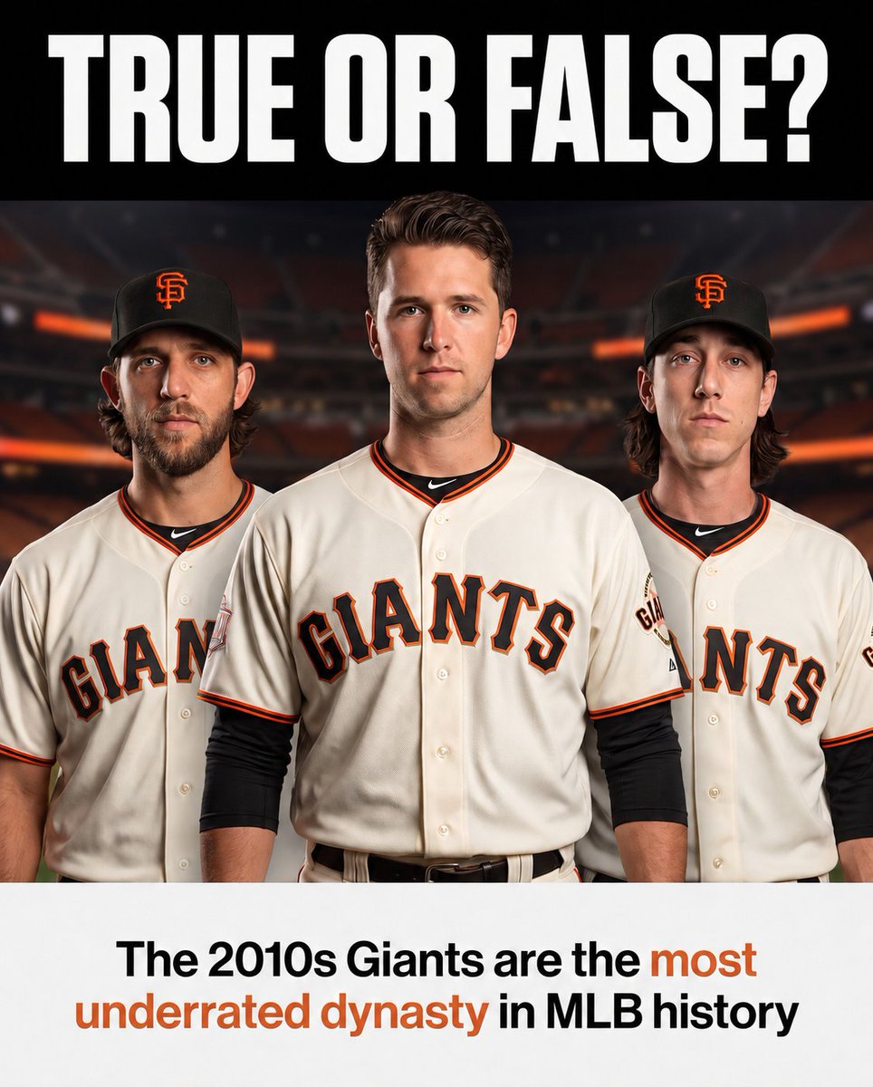 BBGreatMoments's tweet photo. Three championships in five years, 2010, 2012 and 2014, and somehow the Giants rarely get mentioned with the truly great dynasties.

None of those title teams even won 90 games in the regular season. https://t.co/bFI8DotHdt