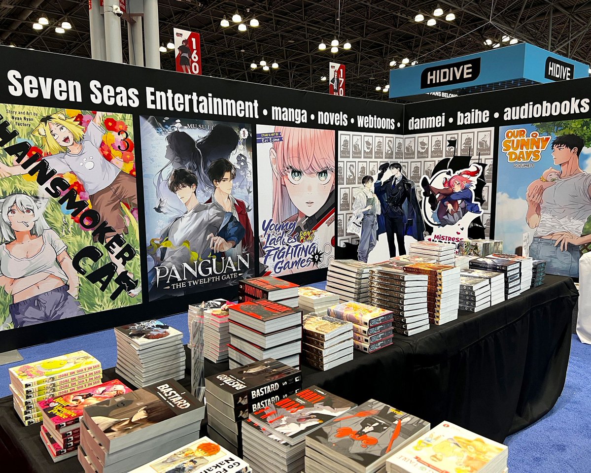 gomanga's tweet photo. Seven Seas is at Anime NYC! ✨ Stop by Booth #1519 to check out our exclusive early releases—including the glow-in-the-dark DAI DARK DELUXE EDITION 1 (Vol. 1-3 HARDCOVER OMNIBUS)!

And don't miss our Industry Panel Friday at 2:45 PM ET in Room 1A23-24. See you there! https://t.co/PIZzeqpKve
