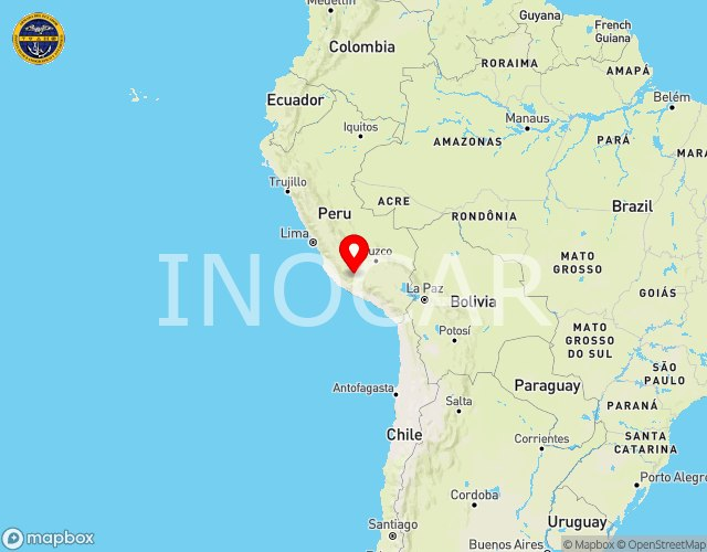 inocarec's tweet photo. 🌊 HATYSA — Boletín de Información No 1
Fuente: PTWC
Local: 20-08-2026 - 13:00:00
Lat: -14.7
Lon: -73.8
Localización: CENTRAL PERU
Profundidad: 120 km
📊 Magnitud: 6.8
📋 Evaluación
 NO REÚNE las condiciones necesarias para generar un tsunami en la Costa continental e insular. https://t.co/EYZ534OSHp