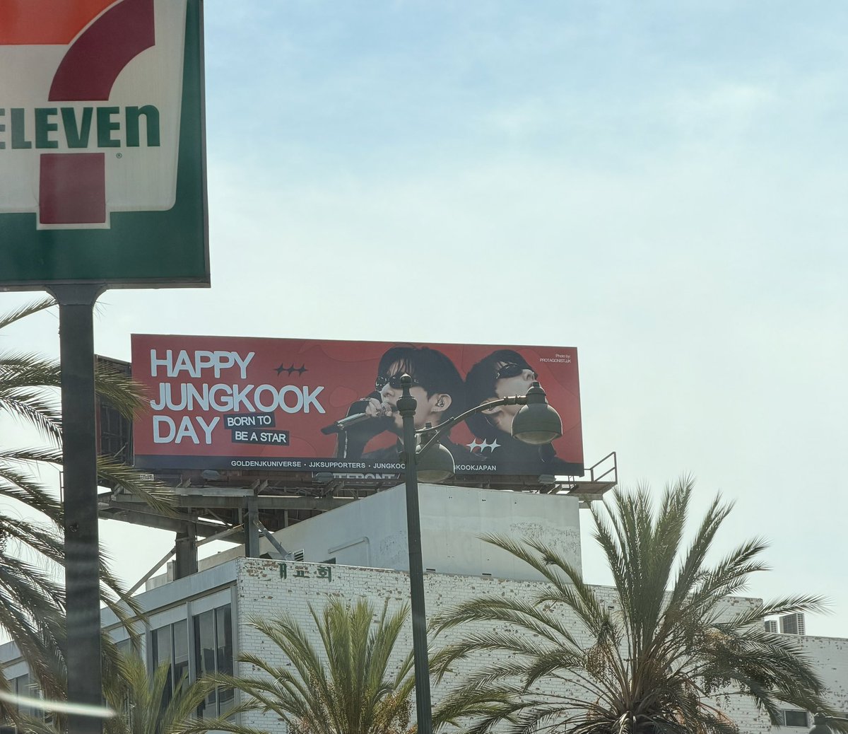 ItsKarenDLR's tweet photo. Let’s go!!!! 
On the corner of Wilshire Blvd and Wilton Pl

#HAPPYJUNGKOOKDAY https://t.co/GR3Cgk2bxx