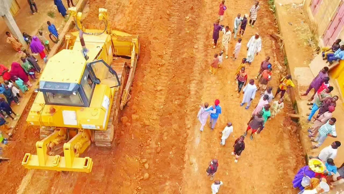 bumar201's tweet photo. The construction of a new modern road at Kwanar Zogale, Pambegua, Kubau LGA,has officially commenced.A clear sign that development is moving from promises to reality.

Well done,H.E.@ubasanius,and the incoming Member representing Ikara/Kubau Fed.Constituency, Hon.@BashirSZuntu. https://t.co/rMF5sLxEOL