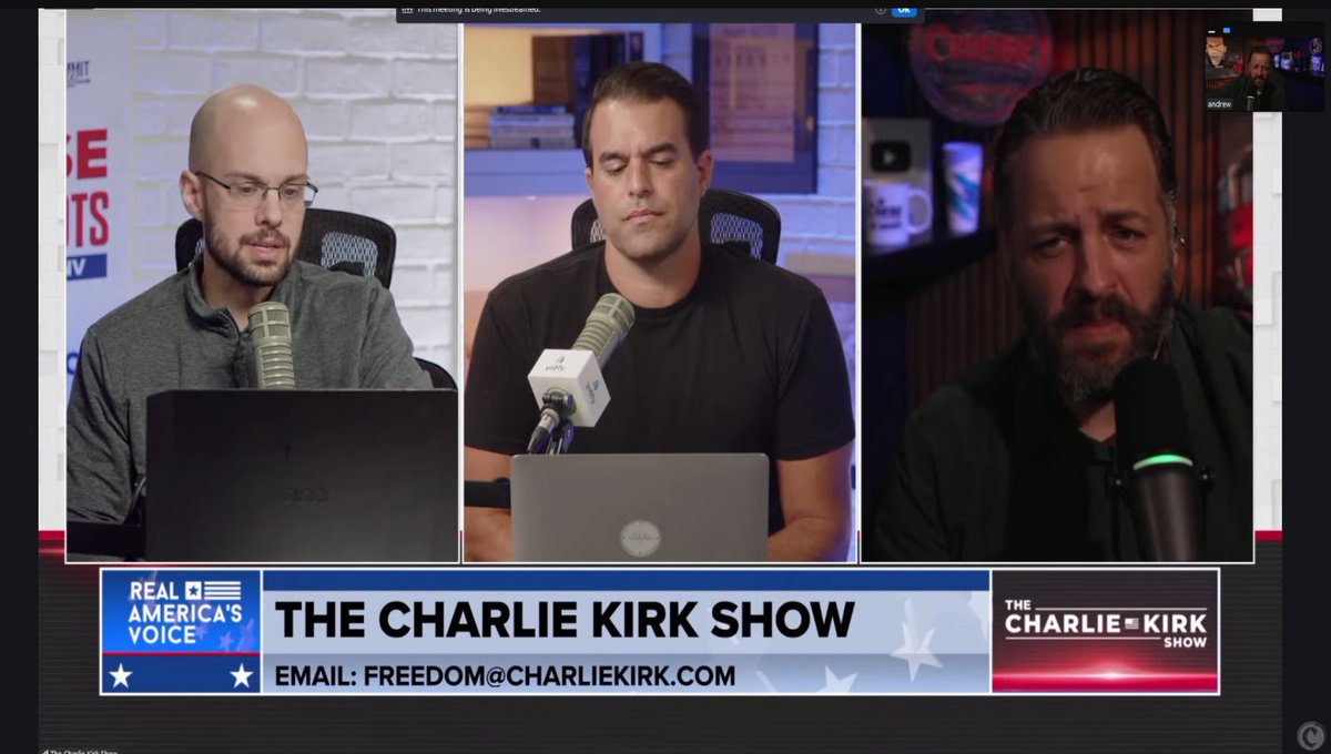 CrucibleOnX's tweet photo. According to Andrew Kolvet on the show today:

Candace said that if they wrong people were put in charge of TPUSA that she would burn it to the ground...

The clips are going to go CRAZY https://t.co/7kyyILkOmx