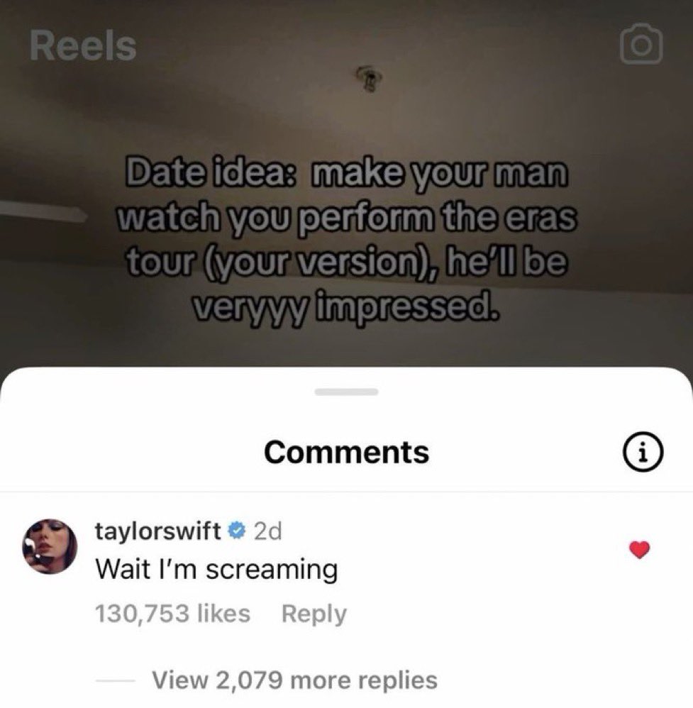 giftedswifted's tweet photo. I love when she’s in on the jokes https://t.co/WSg5fHqYjx