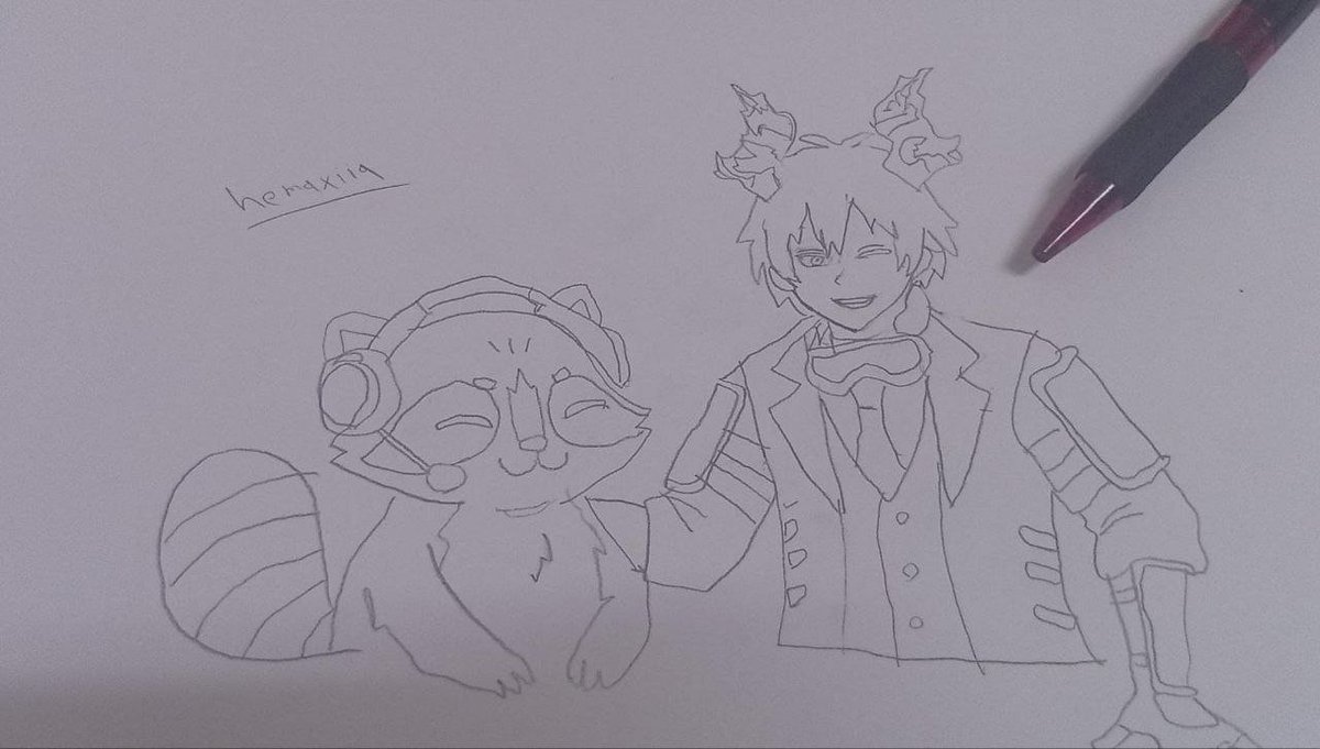 hemaxiia's tweet photo. fanart for @AHelluvaZac and @ImmaStealThis 
second time drawing a fanart for 2, turned out good https://t.co/DF4AkatWlG
