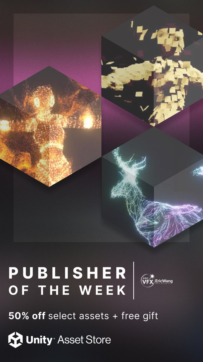 AssetStore's tweet photo. 📣 Publisher of the Week: EricWang
Magic. Combat. Impacts. Buffs. 
EricWang's stylized VFX packs are game-ready. 
50% Off Select assets + Free Gift 

Offer ends August 27
https://t.co/KKVQutwgEh https://t.co/ydbUlqdj7X
