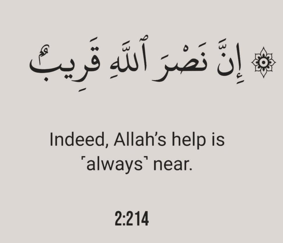Rohi_Alii's tweet photo. “Indeed, Allah’s Help is Always Near”.

— Al Qur’an  (2:214) https://t.co/wPYk3fuIrO