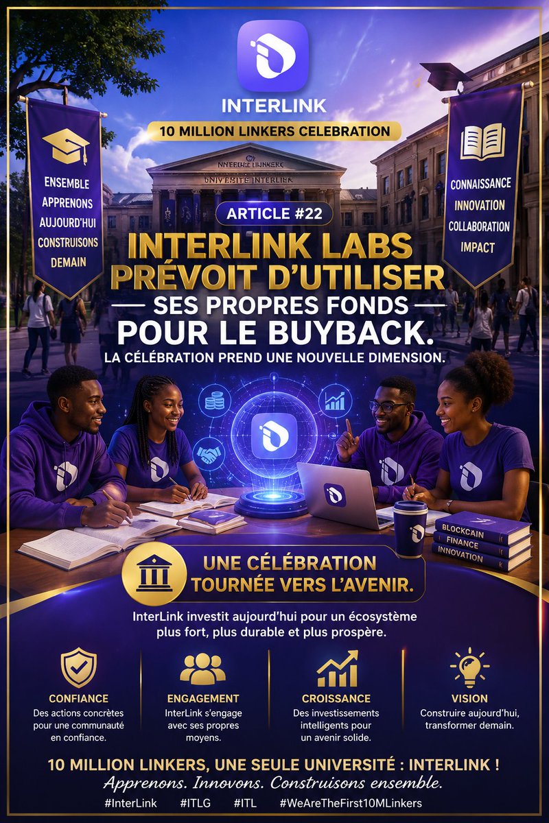 AlexiszosITLG's tweet photo. Interlink LABS prévoir d'utiliser ses produits fonds pour le buyback 
#Interlink #ITLG #ITL  #WeAreTheFirst10MLinkers https://t.co/tp6SpDBg68