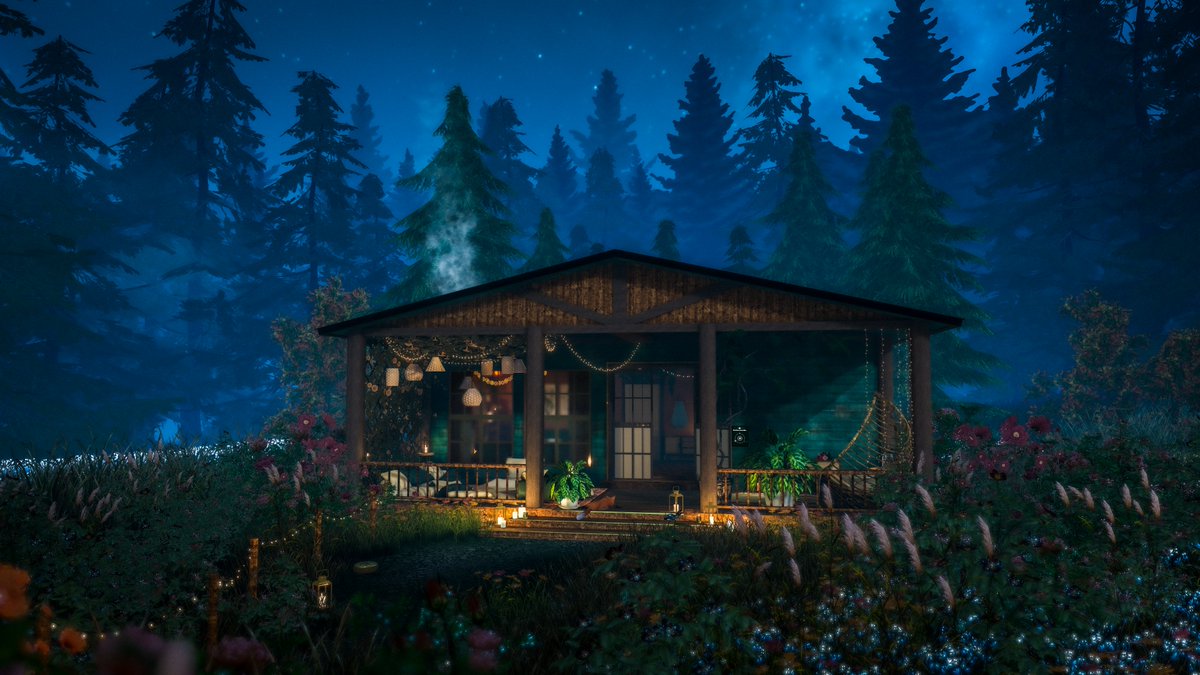 jellekayen's tweet photo. キャンプサイトのある、大自然に囲まれた居心地の良いキャビン
A cozy cabin in the wilderness with a campsite
World: Stay Warm
Author: Lilly the cat @lillysworldsvr
https://t.co/FnfNrxucbH
#VRChat #VRChatPhotography #VRChat_world紹介 https://t.co/muba8NFcZk