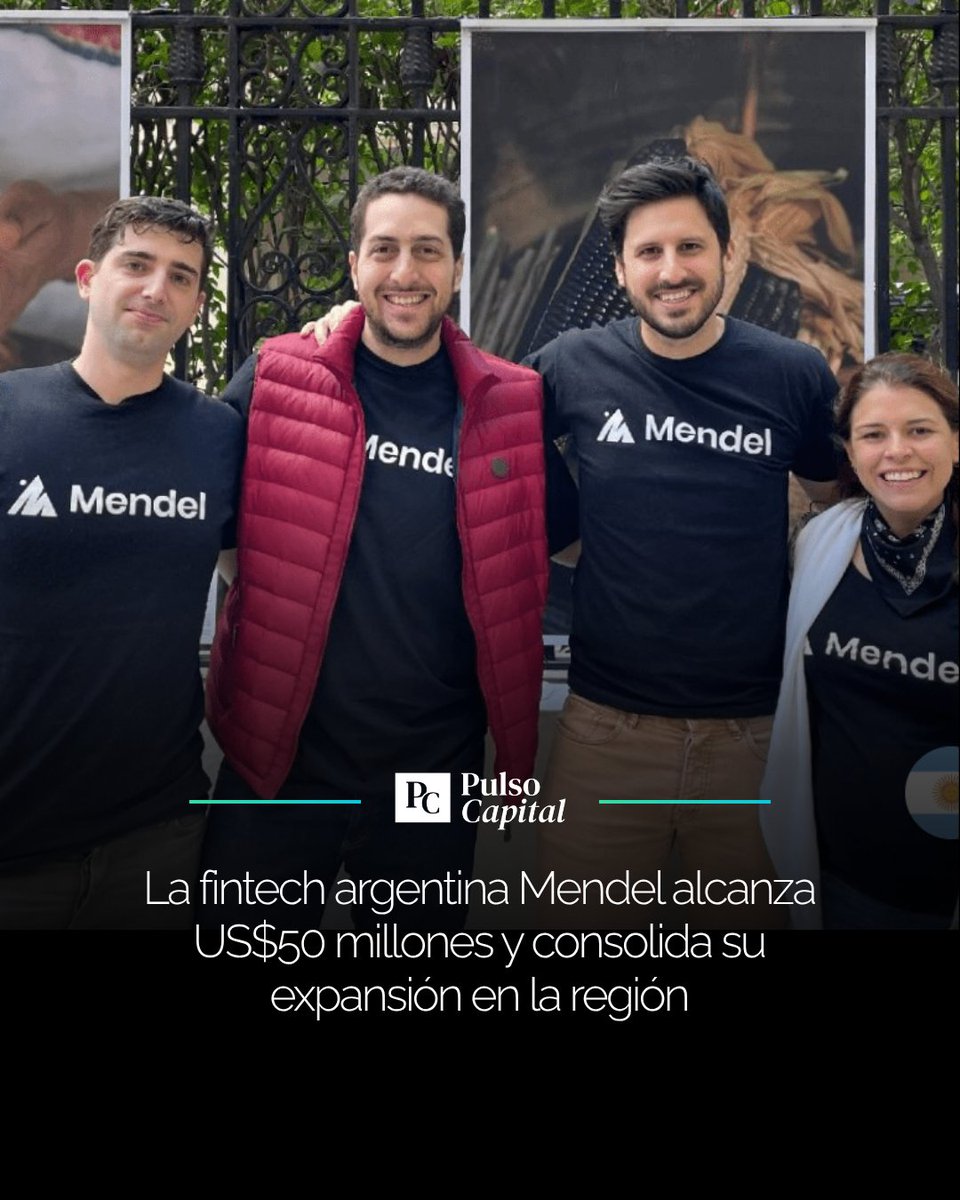 pulso_capital's tweet photo. @somosmendel ya suma cerca de US$50 millones en financiamiento.

Fundada por Alan Karpovsky y Alejandro Zecler, opera en México, Argentina y Chile, con cerca de 1.500 empresas clientes y 250.000 empleados usuarios.

Entre sus clientes están Mercado Libre, FEMSA, McDonald's Mesoamérica’s y Vista Energy. Su plataforma digitaliza la gestión de gastos corporativos y está ganando espacio en sectores como energía, minería, construcción y logística. 💡

🔗 📲 https://t.co/wDWYS8MQeA

#Fintech #Startups #Tecnología
