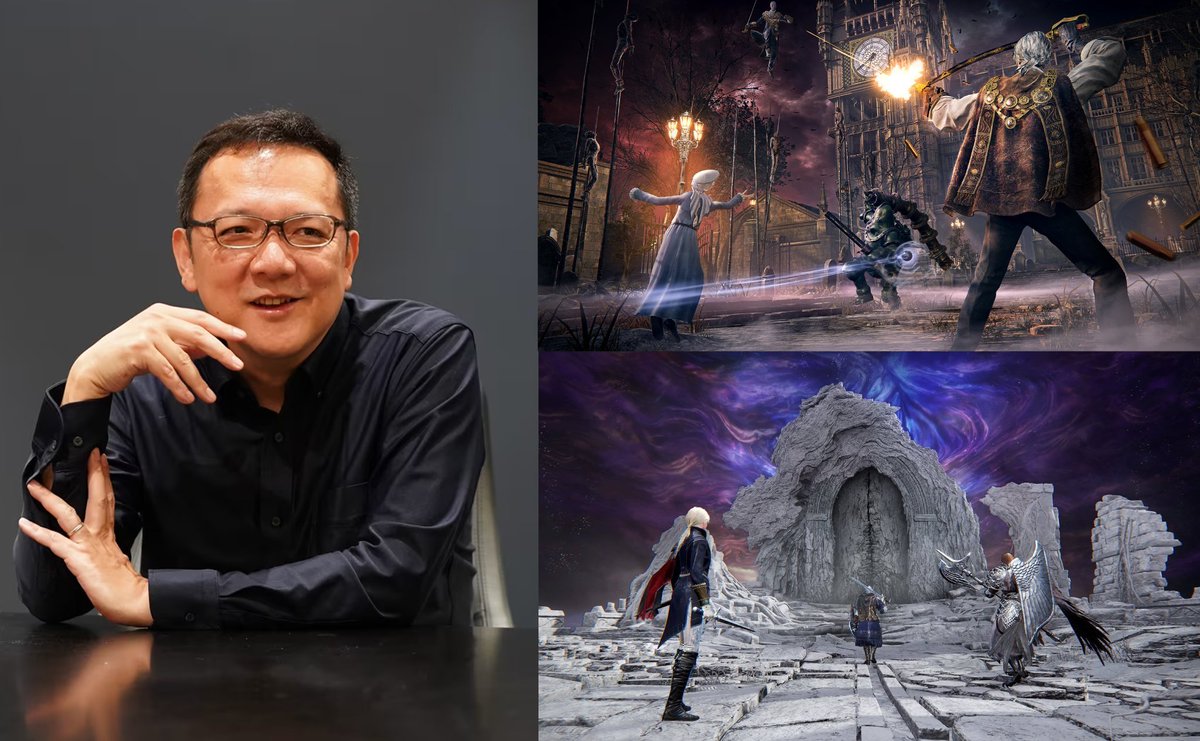 PraiseTheFrom's tweet photo. HIDETAKA MIYAZAKI COMENTA SOBRE ELDEN RING: NIGHTREIN E THE DUSKBLOODS:

Miyazaki esclareceu que a proximidade nos lançamentos de Elden Ring: Nightreign e The Duskbloods foi pura coincidência e, inclusive, The Duskbloods entrou em produção muito antes. (Vale ressaltar também que o projeto foi idealizado originalmente para o primeiro Nintendo Switch).

Ele também reforçou que isso não representa uma mudança permanente de foco da FromSoftware para jogos multiplayer. A decisão de produzir The Duskbloods veio do desejo pessoal de Miyazaki em explorar uma ideia que achou divertida.

Miyazaki comentou que sempre gostou de elementos online e vinha acumulando conceitos desde a época de Demon's Souls, como essas ideias não se encaixavam em títulos focados no single-player, ele precisava de um projeto com foco no multiplayer para conseguir implementá-las.