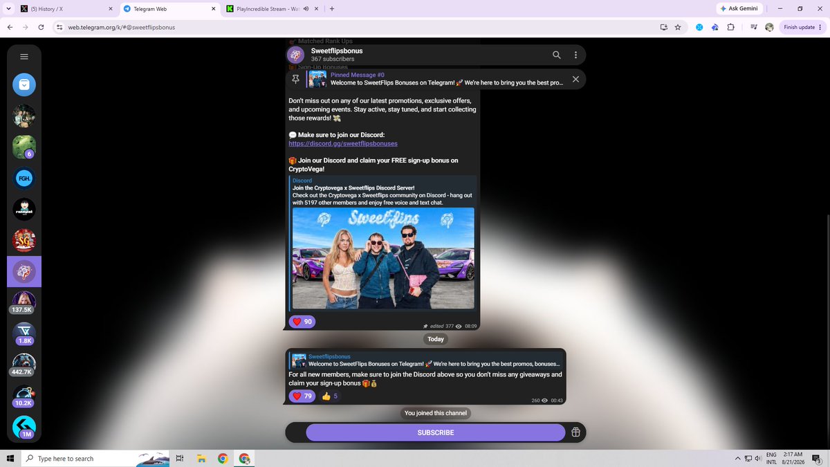 xsolaoi's tweet photo. @sweetflips @MariaSweetflips always here to support! followed you both, fam @MariaSweetflips @sweetflips 

retweeted + liked, also joined the telegram channel! manifesting my first sweet win from youuu AAAAA 

tags: @degenggs @4ashenn https://t.co/CDZFrYPTvp