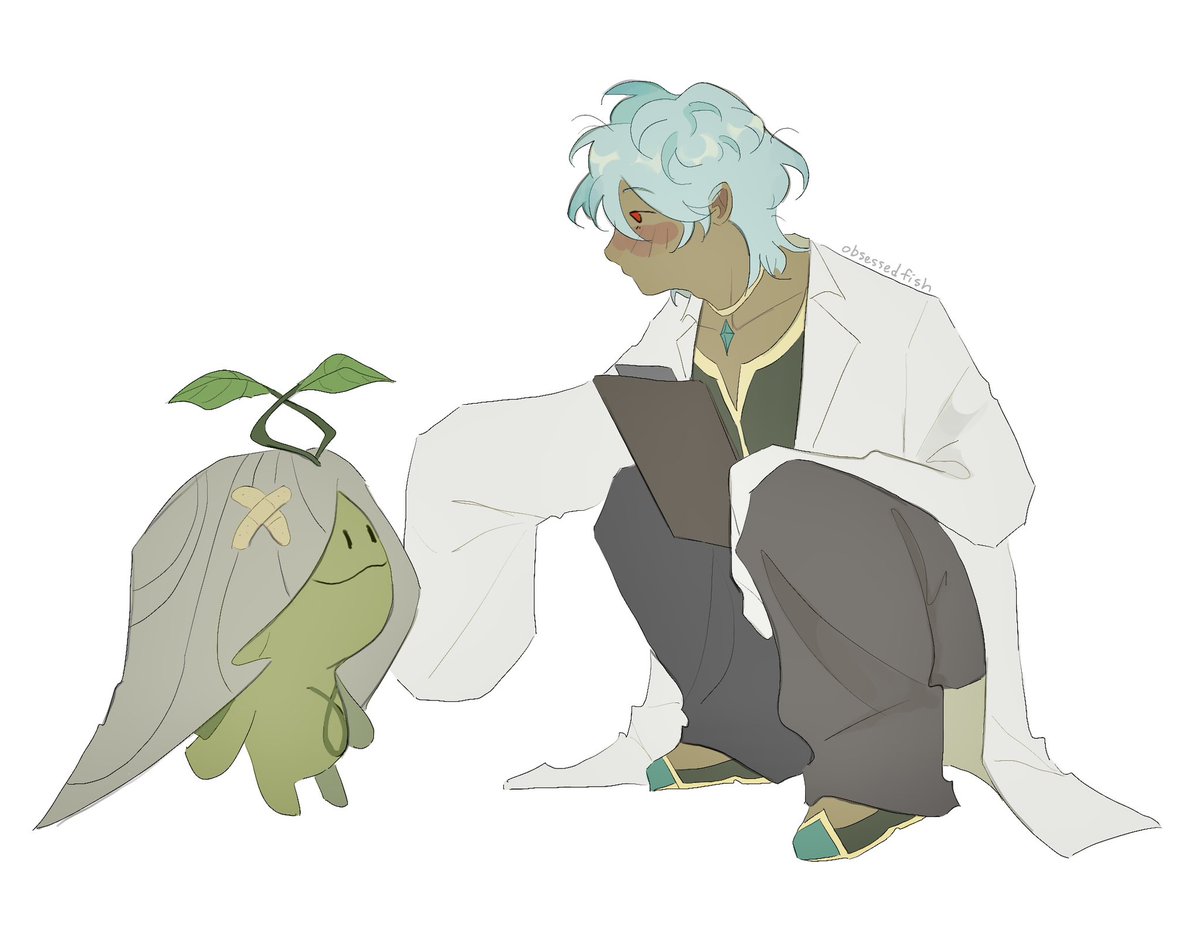 obsessedfish's tweet photo. the doctor is here to take care of the grey aranaras :(

#dottore https://t.co/TpYxVSZzjn