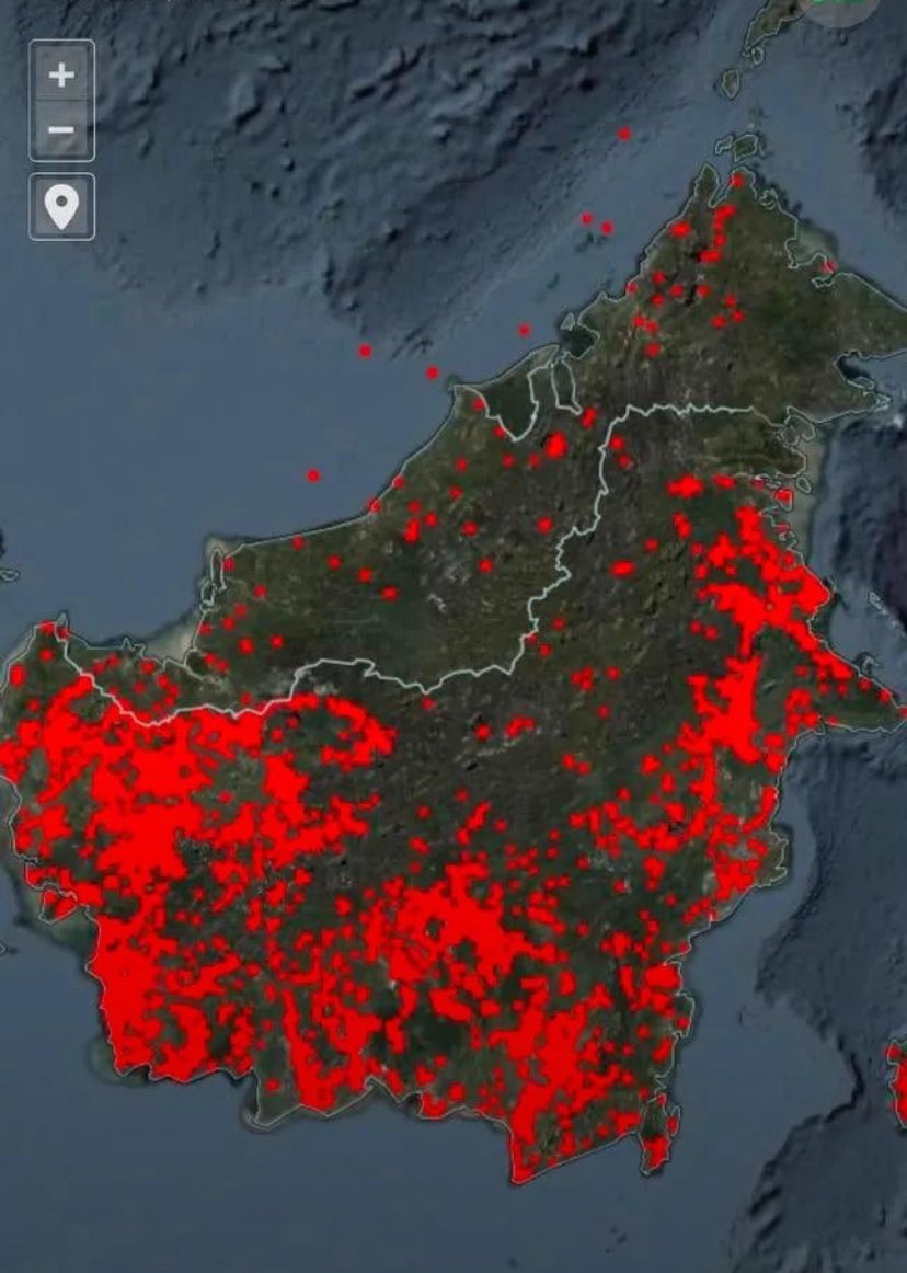 Muglf's tweet photo. Even our neighboring country, Malaysia, has closed 108 schools in Sarawak due to the haze from forest and land fires in Indonesia.

If the government can't handle this massive fire, there's no harm in asking for help from foreign countries. https://t.co/1QVoZbr1cM