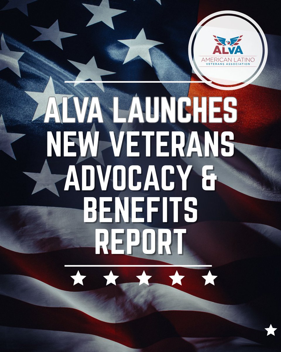 Alvavets's tweet photo. NEW from ALVA: The Veterans Advocacy &amp; Benefits Report—a monthly look at key legislation, VA benefits, White House actions, state policy &amp; opportunities affecting veterans. Know what matters. Take action when it matters.
https://t.co/pFVYlXHv0Y
#Veterans #Military #Latino https://t.co/zTxU73Se9a