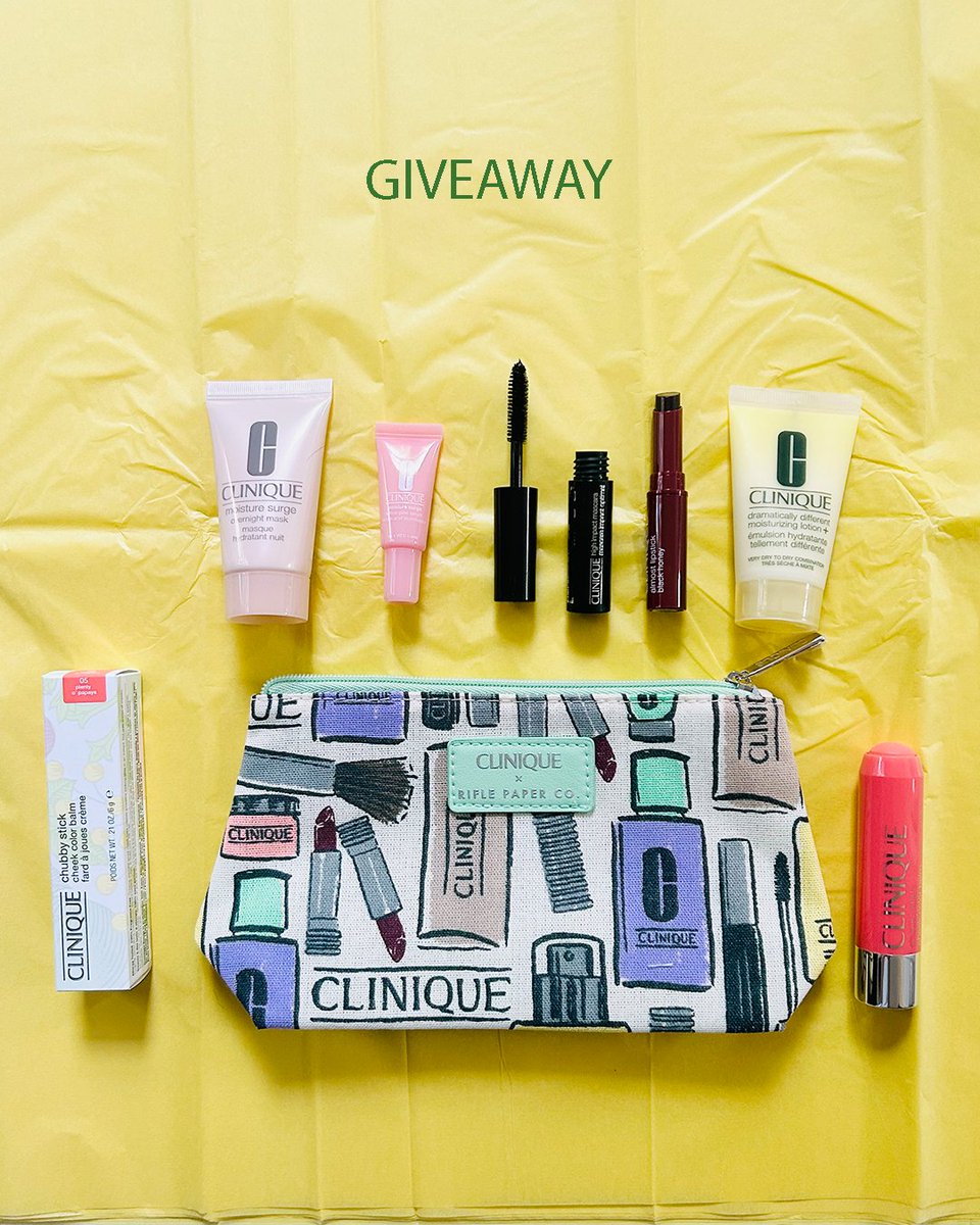 davelackie's tweet photo. Let's keep the Clinique Gift-With-Purchase at Shoppers fun going with another X giveaway. I'm giving away this GWP + Chubby Stick Cheek Colour Balm in Plenty O' Papaya. To enter, RT &amp; follow @davelackie #win (ends 09/11) https://t.co/b843Cj2ROR