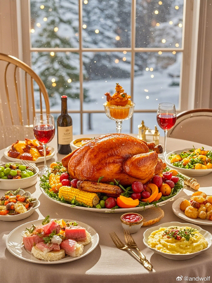 LOUISST12883858's tweet photo. Thanksgiving special feast alert! Juicy roasted turkey, buttery mashed potatoes, warm pumpkin pie—all on our limited menu this week. Grab your table before it’s gone!  #ThanksgivingFeast， https://t.co/DuhStAiFHT