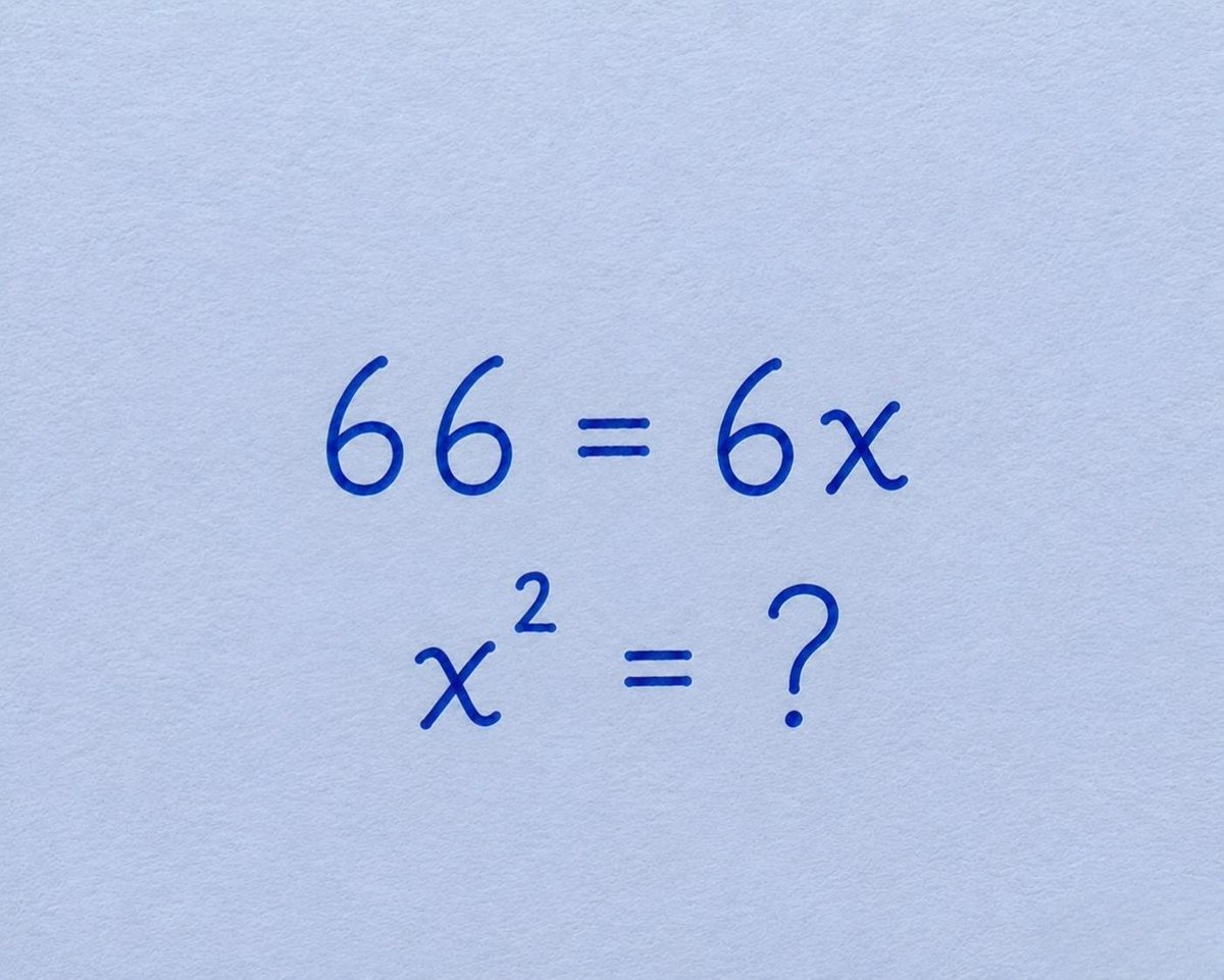 Muhamma12068068's tweet photo. Looks easy… until you actually try it! 😏🧠

Can you figure out X² = ?

Drop your answer below! 👇🔥# https://t.co/G7ORiV99zd