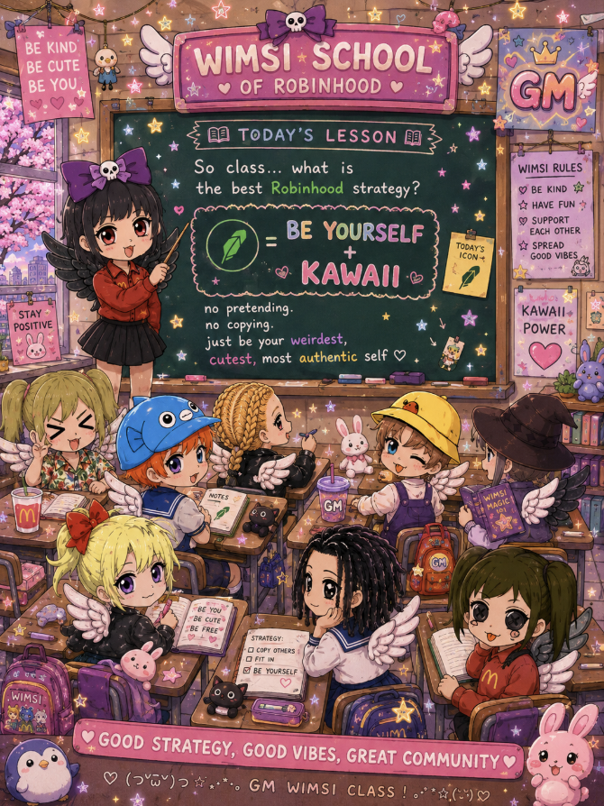 JeanoPlo's tweet photo. no pretending.
no copying.
just be your weirdest, cutest, most authentic self ♡
૮ ˶ᵔ ᵕ ᵔ˶ ა 📖
(づ｡◕‿‿◕｡)づ ✨
☆彡 GM WIMSI CLASS ☆彡

@wimsinft https://t.co/KC3xhoBc0S