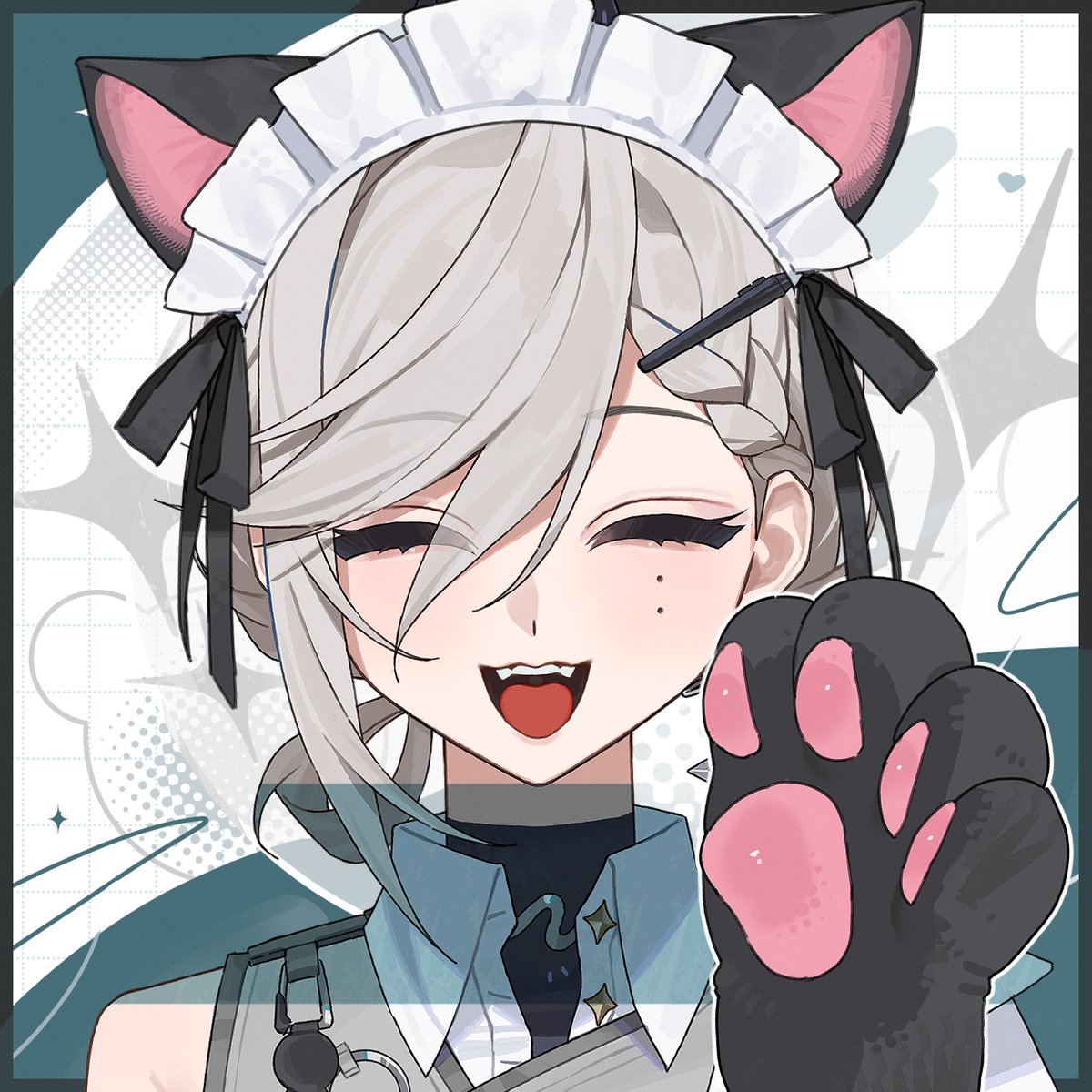 D4kou16_sub's tweet photo. ─── ⋆⋅☆⋅⋆ ───

 【 にくきゅう手袋素材🩵 】

🪐使用条件：なし
🪐加工・加筆：OK👌🏻⸝⋆

サムネ・おはV・告知画像など
お気軽にお使いください.ᐟ

前の素材と合わせて使えるﾖ.ᐟ

─── ⋆⋅☆⋅⋆ ───
#Vtuber素材　#おはようVtuber https://t.co/oUK1tt9V1i