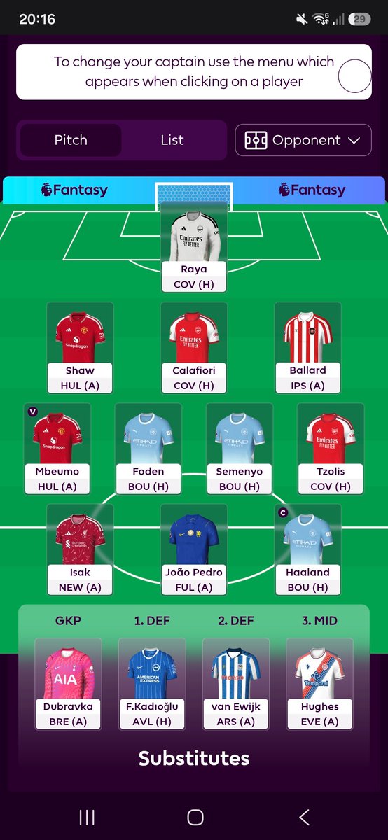 SMMM05335148's tweet photo. @OfficialFPL Ain't no-one getting near me with this squad. #Fpl #fplcommunity https://t.co/8d8vXyUxEV