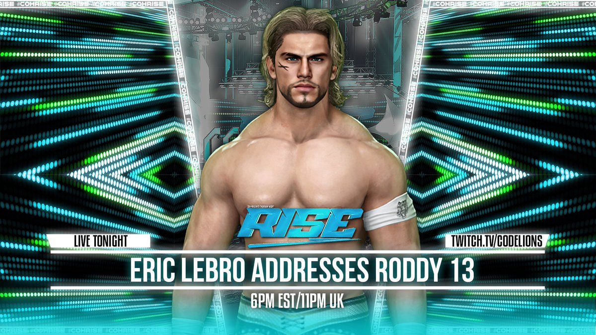 COHwrestling1's tweet photo. TONIGHT #COHRISE @ 6PM EST

💫Blackheart vs Kendrick Carter
💫Chase Owens vs Nero
💎Aniyah VaDoll vs Dria Kay
💎Heather Rae vs Kelly
🏆APH vs Lord Windsor: Finals
🏆Justin Harris COH Championship Open Challenge

#WWE2K26

EVEN MORE ⬇️

📺https://t.co/sjVHEGMnrZ https://t.co/M6yhLMSjUn