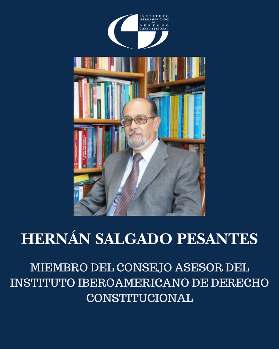 IIDCUNAM's tweet photo. Nos honra presentar al Dr. Hernán Salgado Pesantes como miembro del Consejo Asesor del Instituto Iberoamericano de Derecho Constitucional.

#IIDC #DerechoConstitucional https://t.co/8K3jc7w6Ny