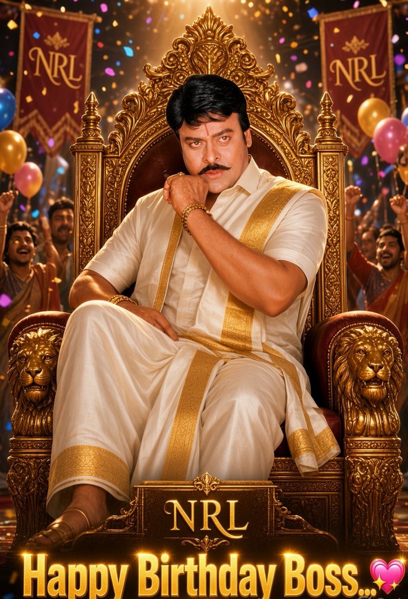 NRL999's tweet photo. Success creates stars...Discipline and humility create legends...!!

Advance Happy Birthday to the man who redefined what it means to be a hero both on and off the screen...✍️

@KChiruTweets garu...💐🥰❤️

#HBDMegastarChiranjeevi #MegastarChiranjeevi 

#NRL https://t.co/Ieg2YK3umN