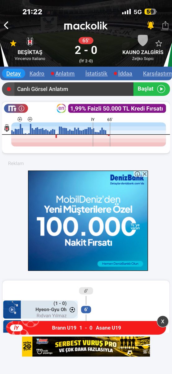malikurt63's tweet photo. Maç kolik kendine gel maç 3-0 ama 10 dakika geçmesine rağmen skoru değiştirmedi.#BJKvKZ https://t.co/9V4dwFlZo3