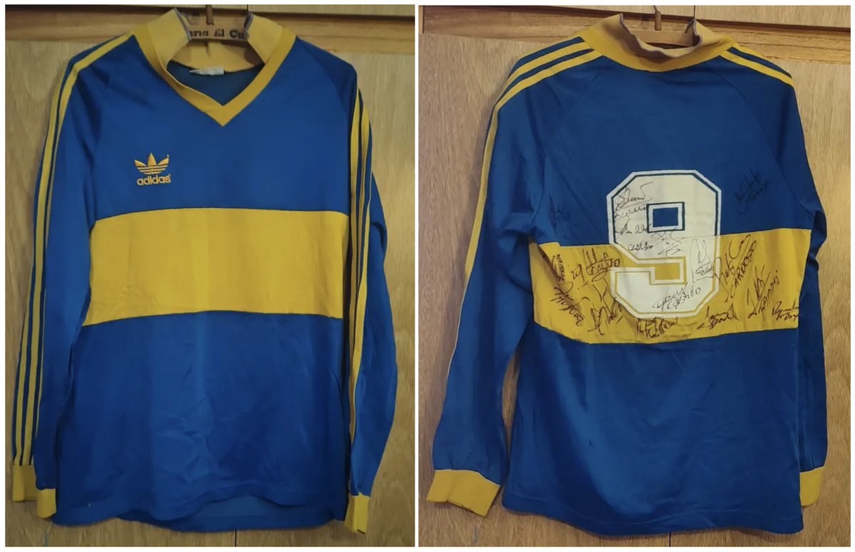 dgonux's tweet photo. @marto_m3 Para aportar a las Adidas Originals Trefoil: En el '89 jugamos al inicio del torneo sin sponsor entre que se fue FATE y justo antes de que empiece FIAT, y en el Apertura 93 usamos con una cuello azul durante algunas fechas hasta que aparece Olan! 💙💛💙 https://t.co/xvGbrPlzeq