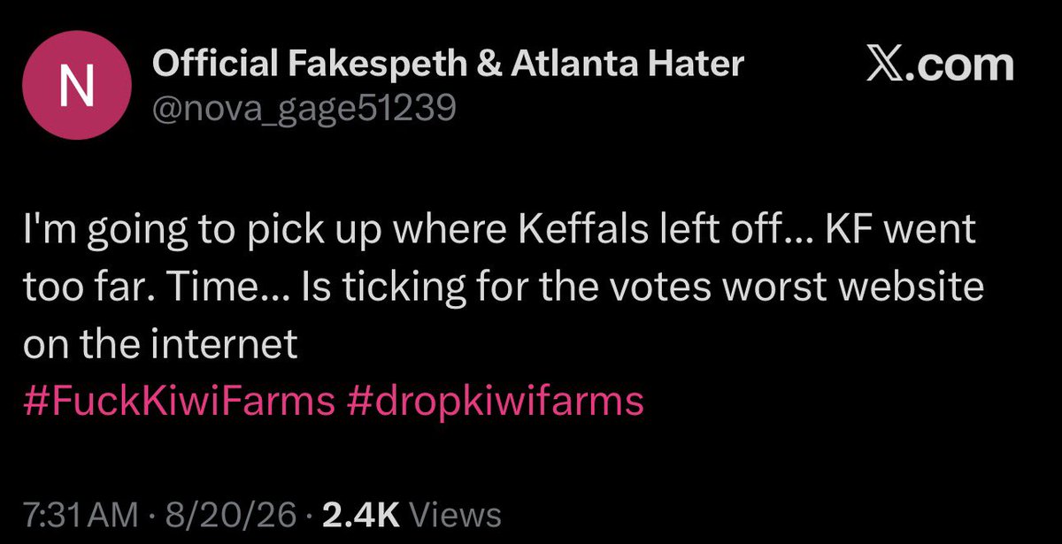 MrMuda87's tweet photo. Funny how he wants to align himself with the methhead cat boy ranch discord owner https://t.co/ovlUAo0Sb7