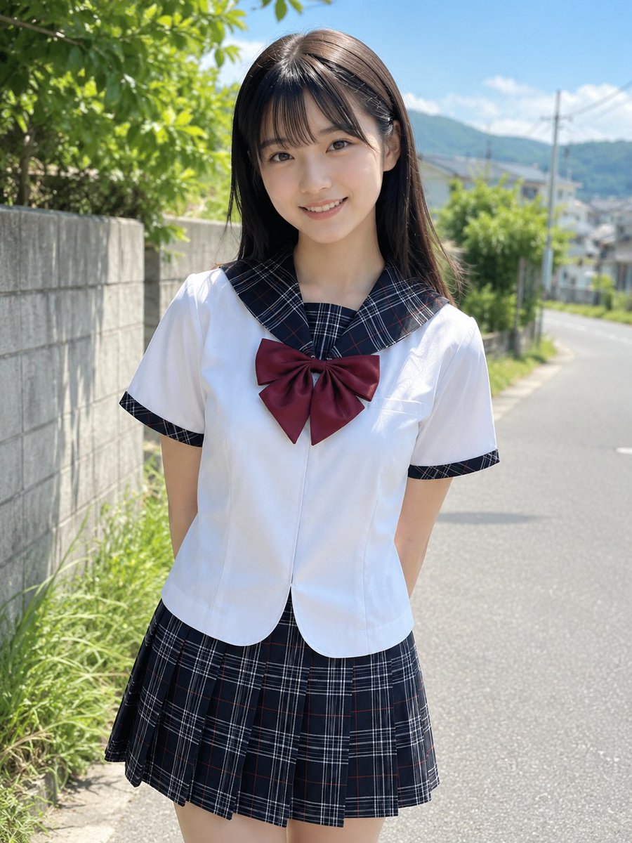 lemonsekai_77's tweet photo. 夏の時間
※陽菜さんから福岡の中学制服お借りしました！ https://t.co/sK5Batn3dy