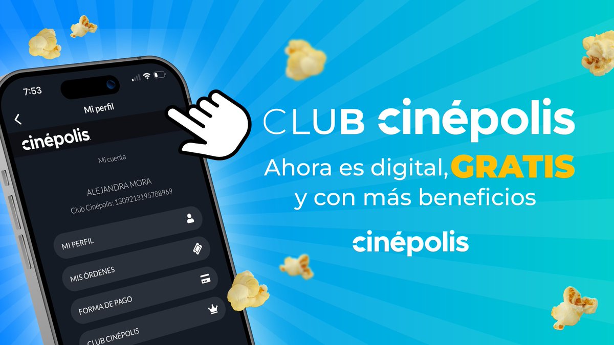 CinepolisCR's tweet photo. 📱 Compra tus boletos desde la app, consulta horarios y ten tu membresía Club Cinépolis siempre contigo. Más fácil, más rápido y sin filas. https://t.co/xl6tCw0Wgw
