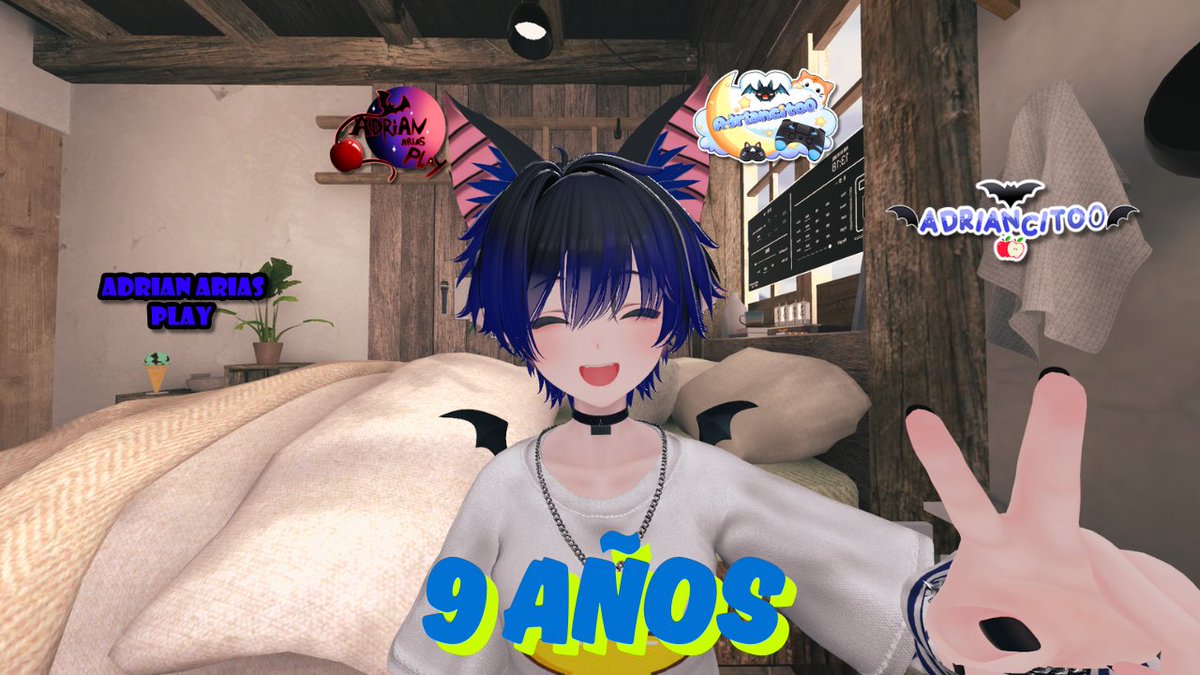 Adriancito0_'s tweet photo. Hoy Celebro con ustedes 9 Años 🎉como Creador de 
Contenido. Desde mi pubertad hasta hoy, he vivido 
Aventuras y Momentos inolvidables. Gracias por cada 
risa, cada mensaje y por seguir conmigo en este 
camino. ✨🦇💙

#VtuberES #Vstreamer #VampiElfo https://t.co/og5w79j9Ow