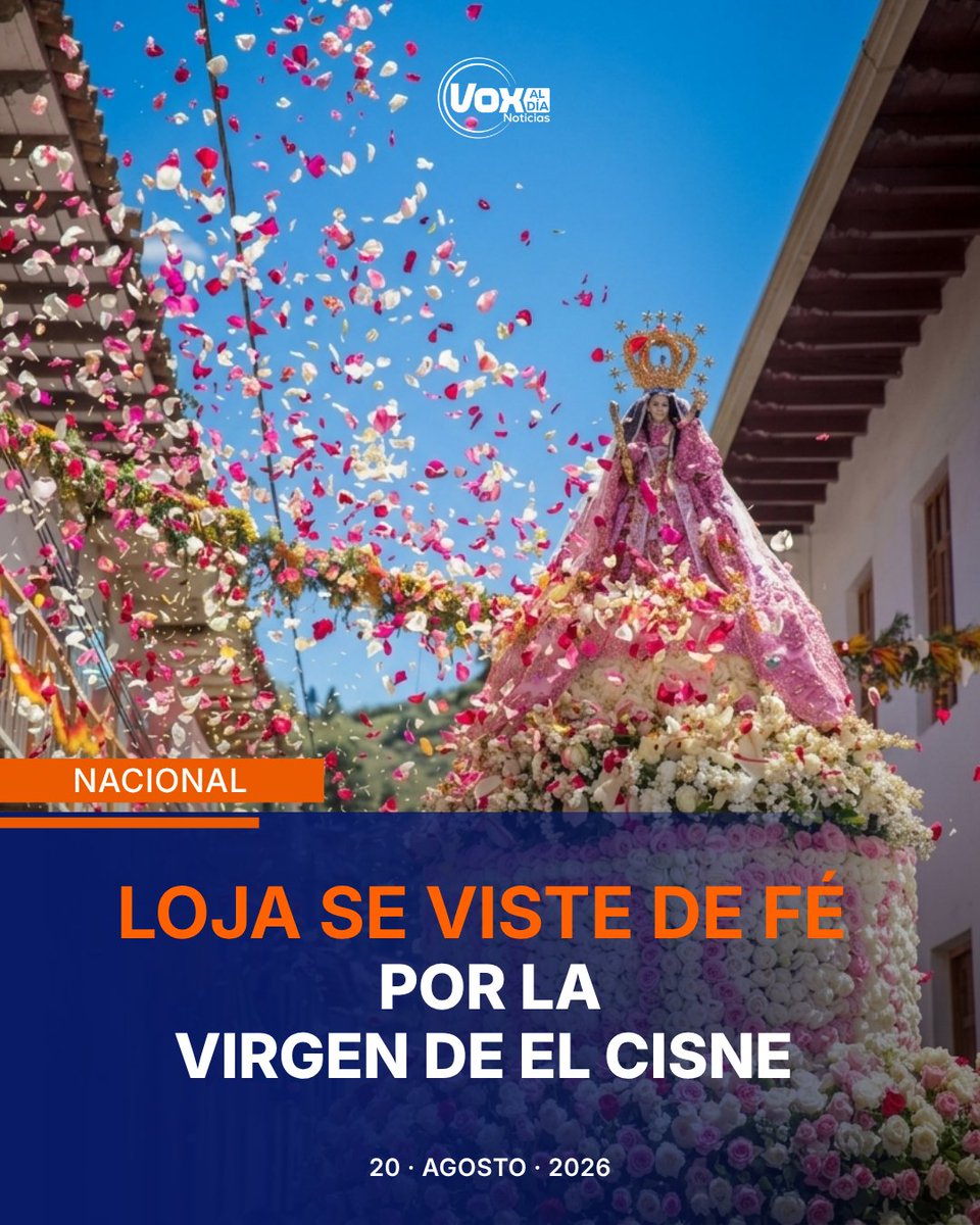 Voxaldia's tweet photo. ¡Día histórico en Loja! 🕊️ Cientos de miles de devotos reciben a la Virgen de El Cisne en su llegada a la Catedral tras culminar la tradicional romería. 

Fe, cultura y tradición en el sur de Ecuador.

#VOXalDÍA #VirgenDeElCisne #Ecuador https://t.co/Ytk0DmWEYH