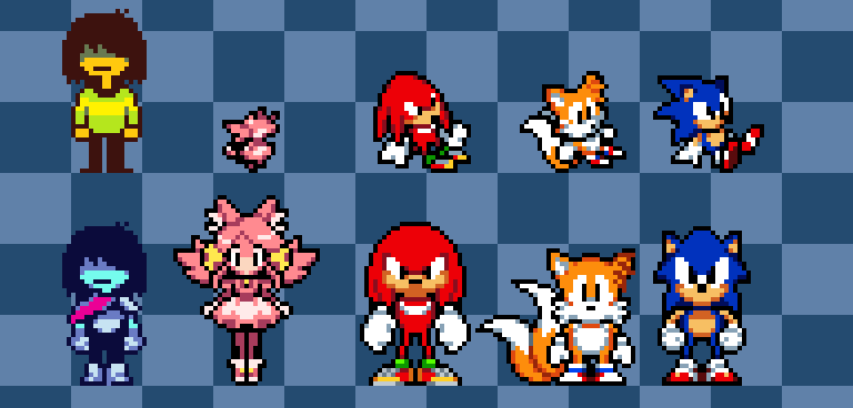 TheHyperPixel8's tweet photo. My take of how Sonic and his friends could be in the world of Deltarune
#deltarune #SonicTheHedgehog https://t.co/sZkdhxQVAM