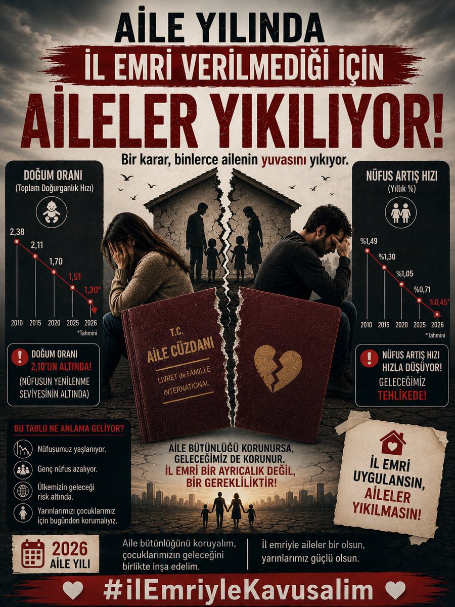 huseyinnceyhan's tweet photo. 🚨 2026 yılı iller arası mazeret ataması kapsamında; sağlık, engellilik ve aile bütünlüğü gibi zorunlu nedenlerle ataması yapılamayan öğretmenlerimiz için protokol atamalarında yapıldığı gibi İl Emri uygulanmalı ve eşitlik sağlanmalıdır.

#ilEmriyleKavusalim https://t.co/Qj3WlQd04Q