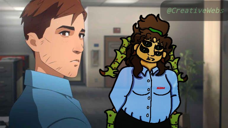 MsCreative309's tweet photo. Decided to post some pictures of my Dispatch oc. Her name is Lizy Garcia and I tried to do screenshot edits but they didn't work out.
#Dispatch #Dispatchgame #dispatchgreenandredflags #blondeblazer #chase #RobertRobertsonIII #Dispatchoc #screenshotedit #selfinsertoc https://t.co/gg7h07qiQr