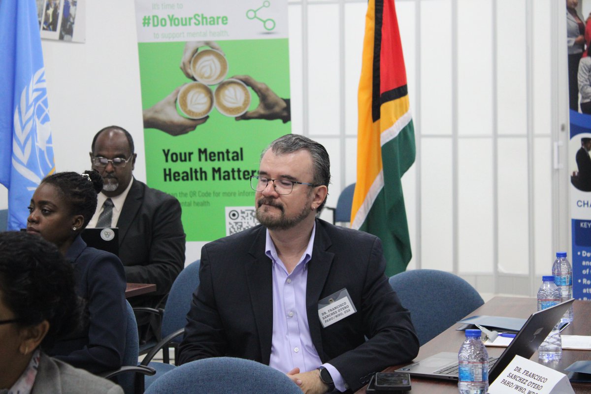 PAHOCaribbean's tweet photo. Every life matters. 🌎 Today, PAHO/WHO joins partners from Guyana, Suriname &amp; Trinidad and Tobago to strengthen action on suicide prevention through reducing access to highly hazardous pesticides, safer practices, and cross-sector collaboration. #SuicidePrevention  #PAHO https://t.co/Fg40JsRGOU