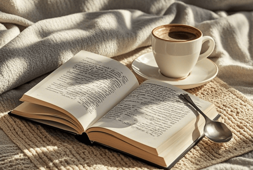 Whitye20's tweet photo. Just curled up with my favorite book and a warm latte—perfect Sunday vibes , https://t.co/7MtLgAxVbq