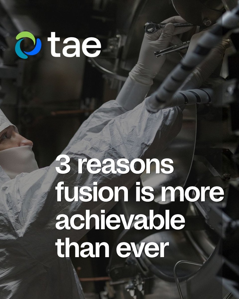 TAE's tweet photo. Science, technology, capital and rising power demand are converging at a consequential moment for fusion. Learn why this moment is different. https://t.co/hJWLQ4edT5

Click here for important information about forward-looking statements and other disclosures: https://t.co/fjLKSVDyXb