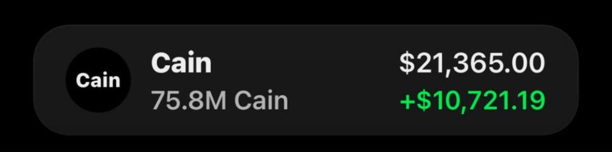 BreonBankroll's tweet photo. :::writing{variant=“social_post” id=“58321”}
🚀 $CAIN — ANOTHER ALPHA TG W! 🔥📈

$CAIN is moving fast, and the Alpha TG was early. 👀💎

🎯 Early positioning
🔥 Strong momentum
🏆 Another W for the fam

CA: 5FQZH7yHPRinpEyXbp1JewLfFAczB9NZqHGzfnRepump https://t.co/m8Ff3V4xFC