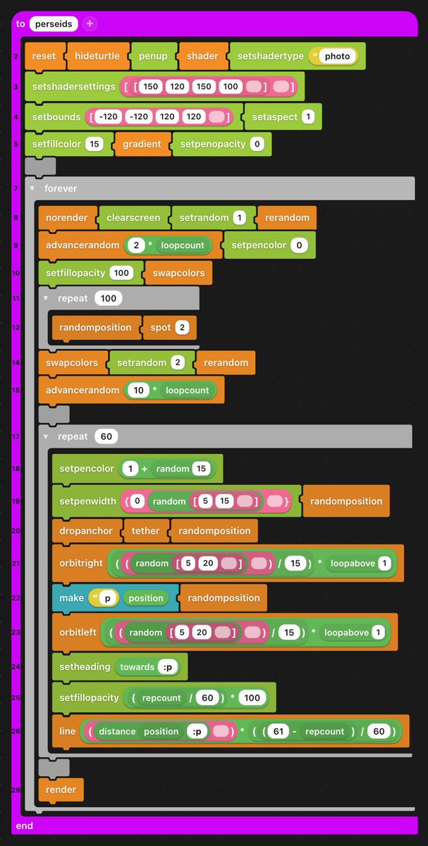 TurtleSpaces's tweet photo. turtleSpaces has both text and blocks representations https://t.co/O0ihytWa6Y