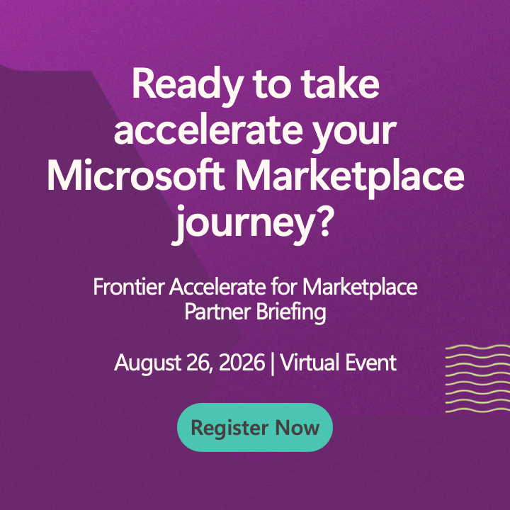 msPartner's tweet photo. Build AI-powered solutions, monetize through Microsoft Marketplace, and scale revenue with Microsoft expertise, skilling, and investments.

Join Microsoft experts on August 26 to learn about Frontier Accelerate for Marketplace.

https://t.co/uYVymsfUXS

#MSPartner https://t.co/w4u512so2y