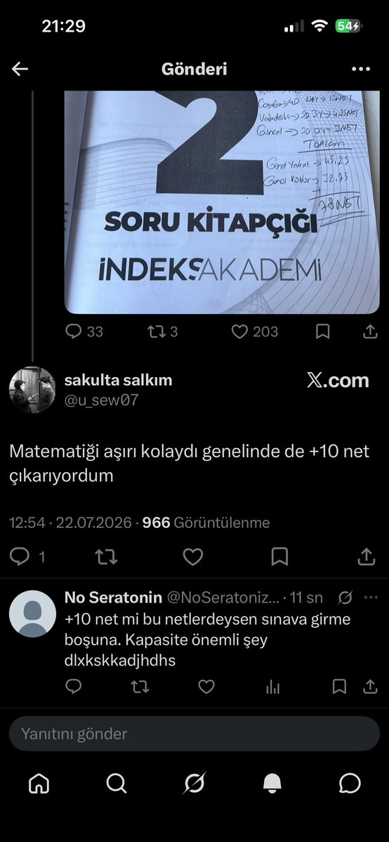 NoSeratonizml's tweet photo. @Merci657974 @u_sew07 @Nursequen 27de +16-17 net yaptığım için bana girme diyen insan matematikten 30da +10 yapıyormuş bence girmemesi gerekenler belli herkesin yorumuna da moral bozucu şeyler yazmış rakip elemeye çalışıyor aşırı korkak ucube insan davranışı https://t.co/nkTha72OgH