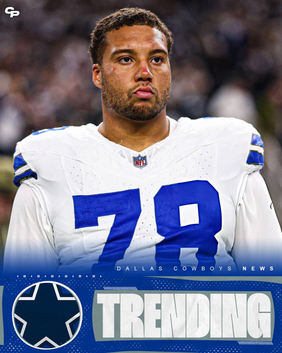 Cowboyz_Plug's tweet photo. 🚨 Terence Steele has officially been put on NOTICE.

The #Cowboys gave Nate Thomas first-team reps at RT after Steele struggled during joint practices with the Saints.

Brian Schottenheimer challenged Steele’s consistency, saying he’s been “getting edged a little bit” in pass protection.

Dallas says the move could be temporary, but the message is clear: the starting RT job isn’t being handed to anybody. 👀⭐️