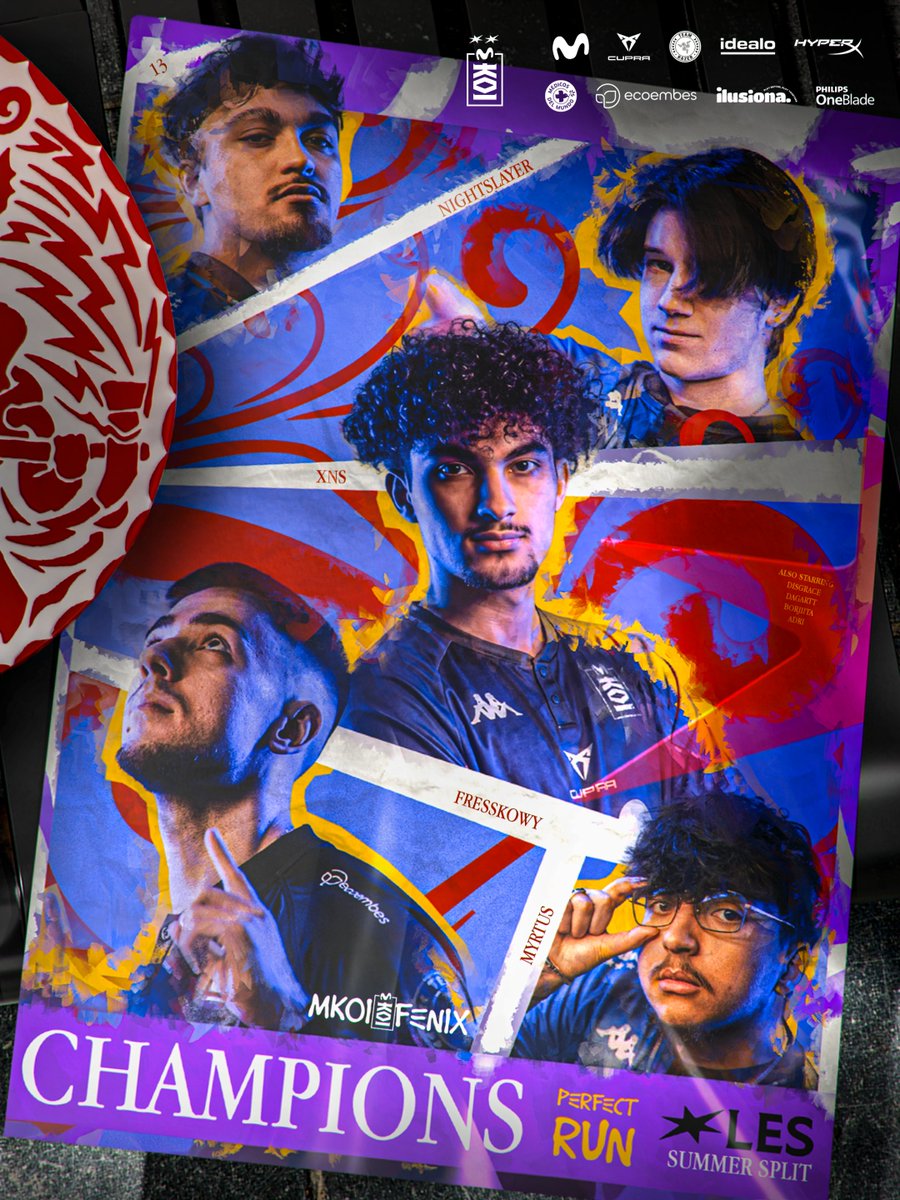 MovistarKOILoL's tweet photo. SOMOS CAMPEONES DE ESPAÑA 🏆🇪🇸

SPLIT PERFECTO SIN PERDER NI UNA SERIE

#goMKOI #MKOIWIN https://t.co/PBZXonxj9a
