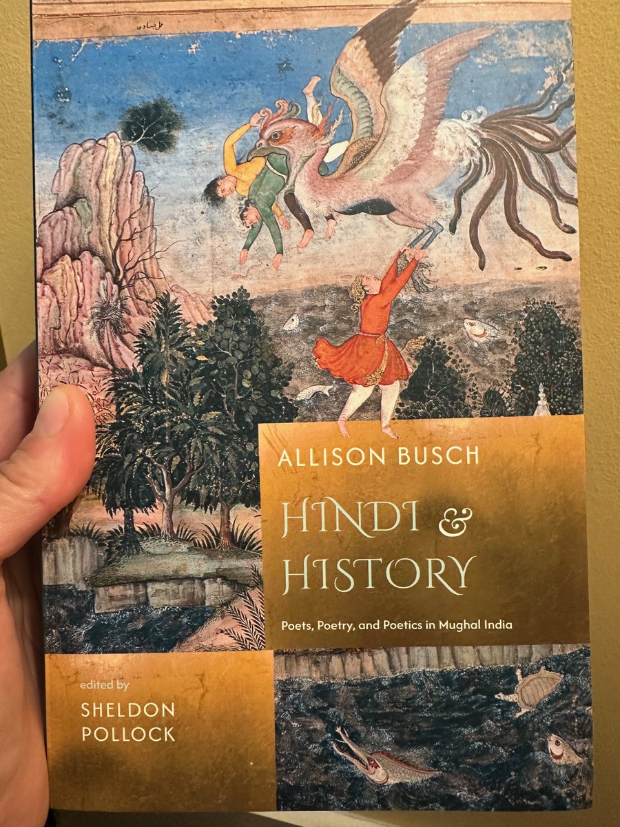AudreyTruschke's tweet photo. I am delighted (and a tad teary-eyed) to see this book in print, a collection of essays by Allison Busch, a path-marking scholar who left us far too young.

https://t.co/dOIREkJf7G #Hindi #poetry #History https://t.co/aOegw1uTOZ