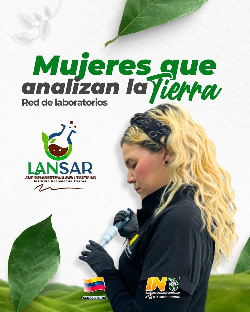 Ortamazonas01's tweet photo. en LANSAR, nuestro equipo técnico está compuesto en su mayoría por mujeres profesionales comprometidas con el éxito de cada productor. Optimizando la producción agrícola con análisis y tecnología de vanguardia. #TalentoFemenino https://t.co/Fk96BQnAvT